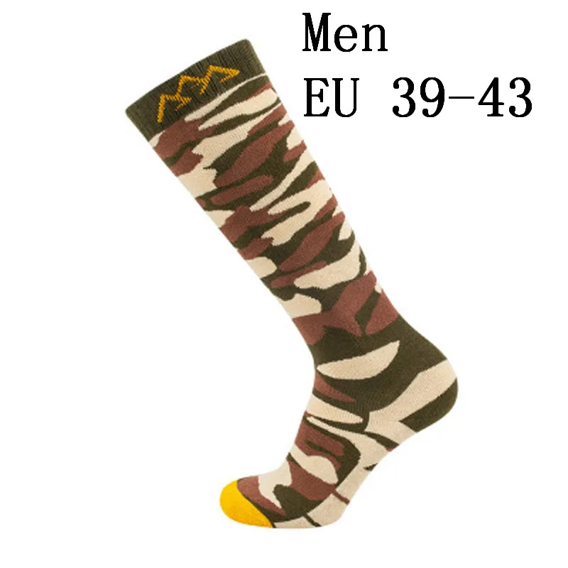 Desert Camo Лыжные носки 1 пар/упак. для катания на лыжах, сноуборде, холодной погоды, для женщин и мужчин, зимние спортивные носки для выступлений - Цвет: Desert Camo