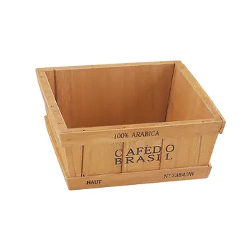 

TTLIFE Wooden Succulent Flowerpot Desktop Wooden Storage Box Succulent Plant Box Durable Flower Pots Home Garden Decoration