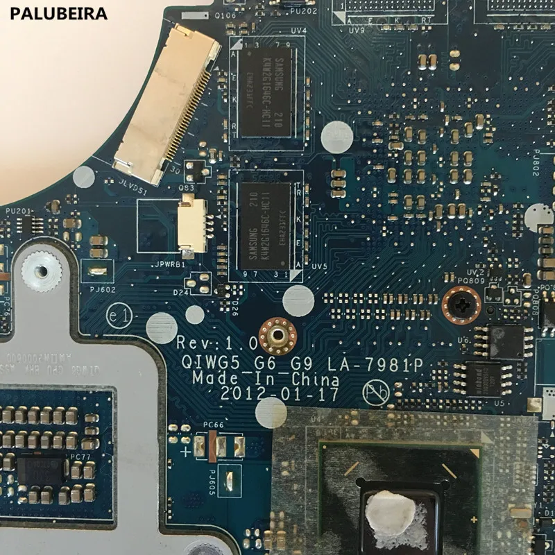 PALUBEIRA LA-7981P G580 материнская плата для Lenovo G580 QIWG5_G6_G9 LA-7981P REV: 1,0 GT610M Материнская плата ноутбука Тесты материнская плата