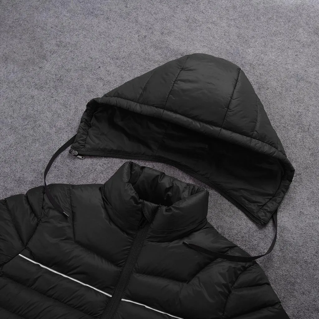 Abrigos mujer invierno chaqueta hombre мужское зимнее пальто с подогревом стеганая хлопковая теплая плотная куртка с длинным рукавом