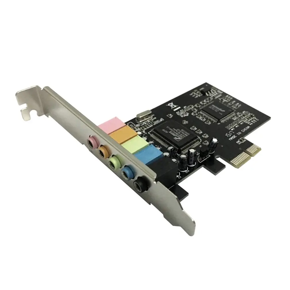 PCI-E PCI Express 6 Каналов 5,1 CMI8738 Аудио Звуковая карта ПК компьютер совместимый для Windows Обычная звуковая карта расширения
