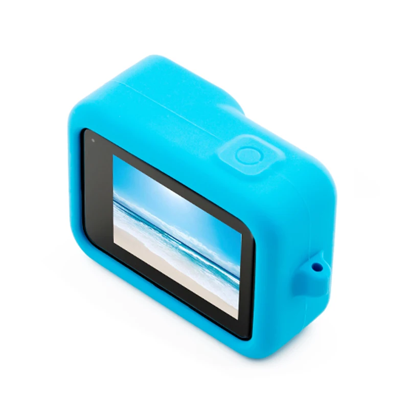 Аксессуары для Go Pro, чехол для экшн-камеры, защитный силиконовый чехол+ крышка объектива для GoPro Hero8, черный цвет