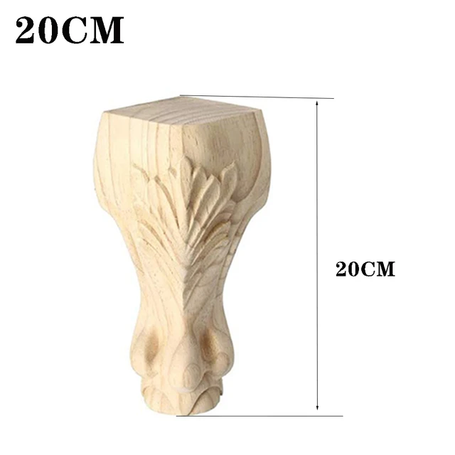 10-25cm Solid Wood Sofa Feet European Style Carving Furniture Replacement Feet Wooden furniture feet for cabinet, table, stool 20cm
