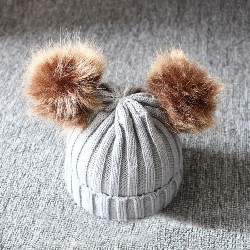 Вязаная Детская шапка для девочек и мальчиков; теплые зимние аксессуары для малышей; комплект из 2 предметов: шапочка+ шарф - Цвет: H4