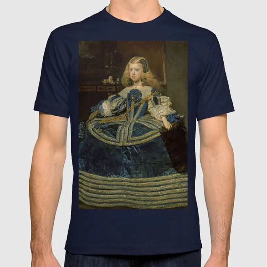 Diego Rodriguez de Silva y velazquez-Infanta Margarita Teresa в синем платье футболка Девушка с портретом rodriguez