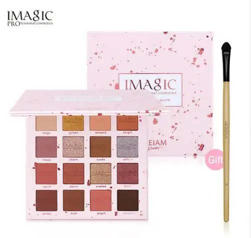 IMAGIC Eyeshdow 3 IMAGIC Eyeshdow 16 цветов Палитра теней для век макияж Палитра матовые мерцающие пигментные тени для век Косметика для профессионального макияжа - Цвет: IMAGIC Eyeshdow 3