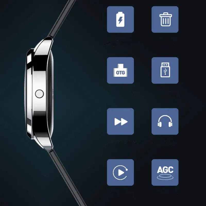 16GB Digital Watch Voice Recorder with OLED Screen
