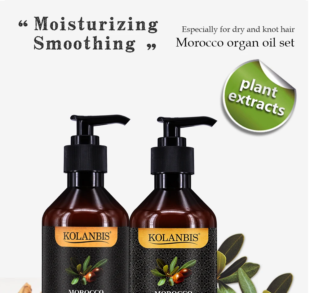 Hair Straighten Shampoo Hair Smooth Conditioner Glossing Moroccan Argan Oil Keratin Hair Treatment Anti Frizz Hair Moisturizer