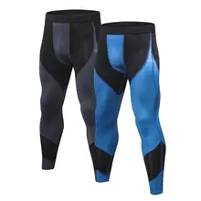 Мужские утягивающие треники спортивные штаны для бега одежда колготки мужские Бодибилдинг узкий Леггинсы Штаны для бега фитнес брюки