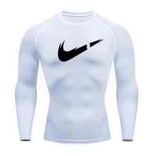 Быстросохнущая футболка для тренировок, бега, брендовый комплект термобелья, комплект леггинсов alliance