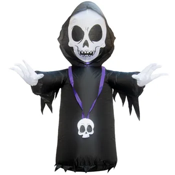 

1pc Halloween Ghost Face Mask Party Decor Inflatable Scary Ghost Halloween Inflatable Model Halloween Yard Decorations