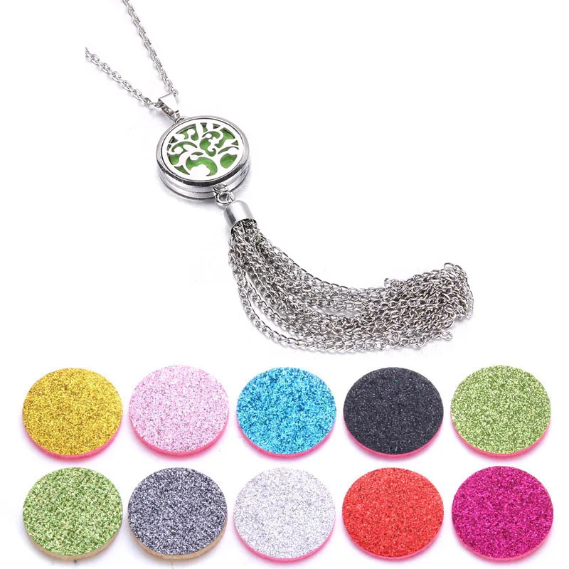 Аромадиффузор ожерелье дерево жизни кулон духи эфирное масло ароматерапия