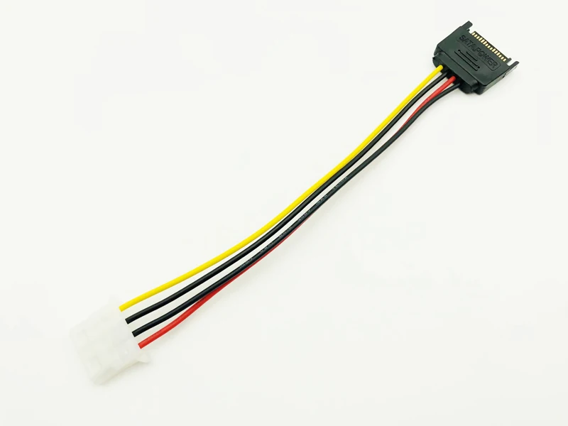 5PCS 20cm SATA 15Pin to 4Pin Power Cable Serial ATA 15pin Male to Molex IDE 4pin Female Power Supply Cable for BTC Miner Mining 5PCS 20cm SATA 15Pin to 4Pin Power Cable Serial ATA 15pin Male to Molex IDE 4pin Female Power Supply Cable for BTC Miner Mining