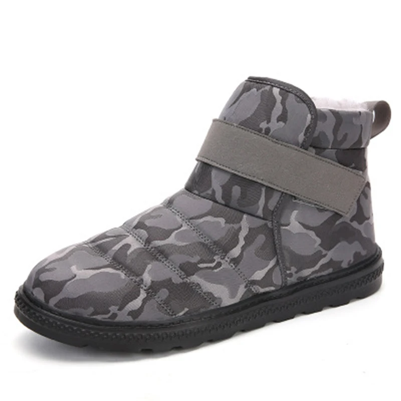 Men Shoes Winter Boots For Men Footwear Non-Slip Waterproof Warm Fur Ankle Snow Boots Men Winter Shoes Chaussure Homme