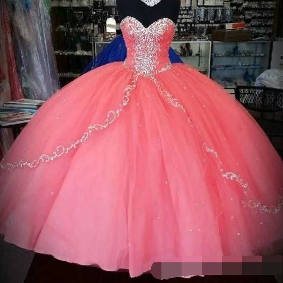 Historia Coral Quinceañera vestidos Hot9 vestidos de 15 anos único volantes  capas tul corazón para 16 vestido de fiesta vestido de baile| | - AliExpress