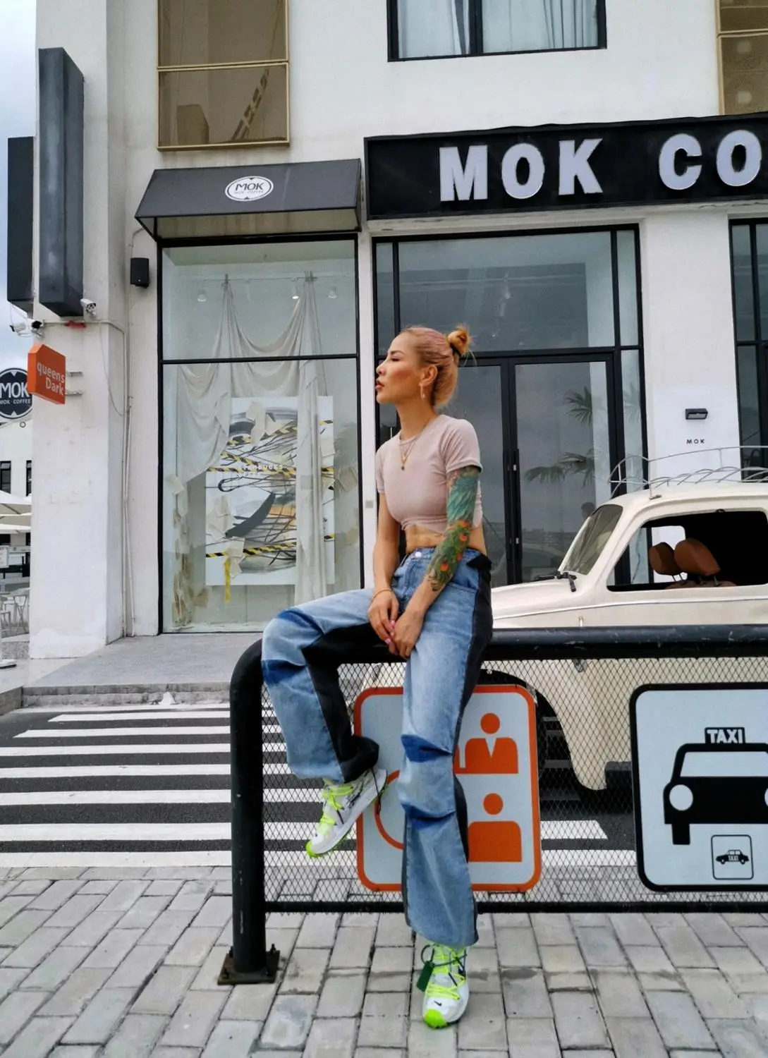 L77street осенний крой до и после удара цвет высокий уличный ветер свободные уличные строчки ремень брюки джинсы
