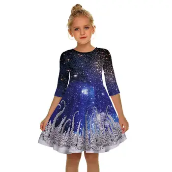 

Christmas Flower Girl Dresses Scoop Neck Half Sleeves Kids A Line Pageant Dresses For Girls YSAN737