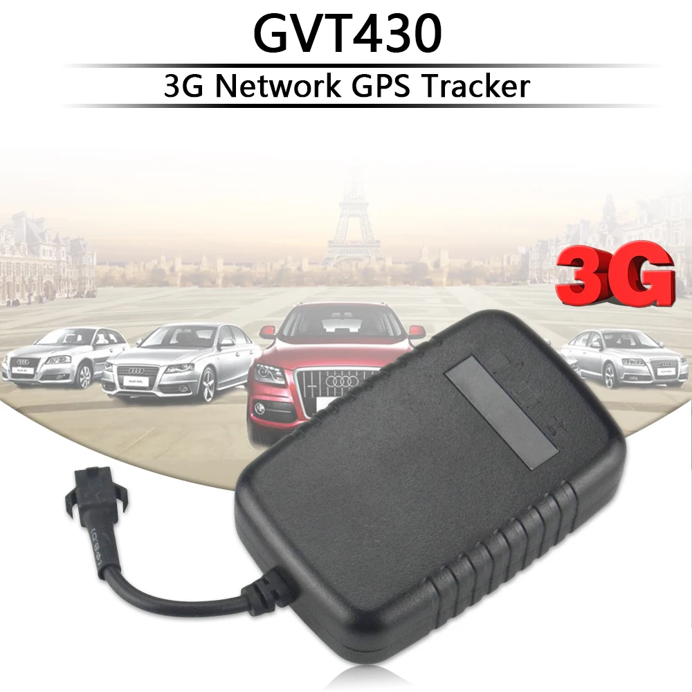 3G GPS трекер GVT430 Автомобильный локатор мотоцикл в реальном времени устройство