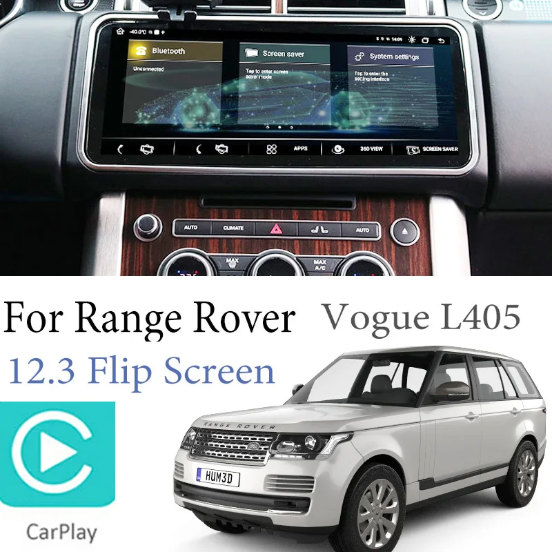 

For Range Rover RR L405 Vogue 2012~2020 12.3 Flip Screen Car Multimedia Android GPS Screen Audio Radio CarPlay Navi