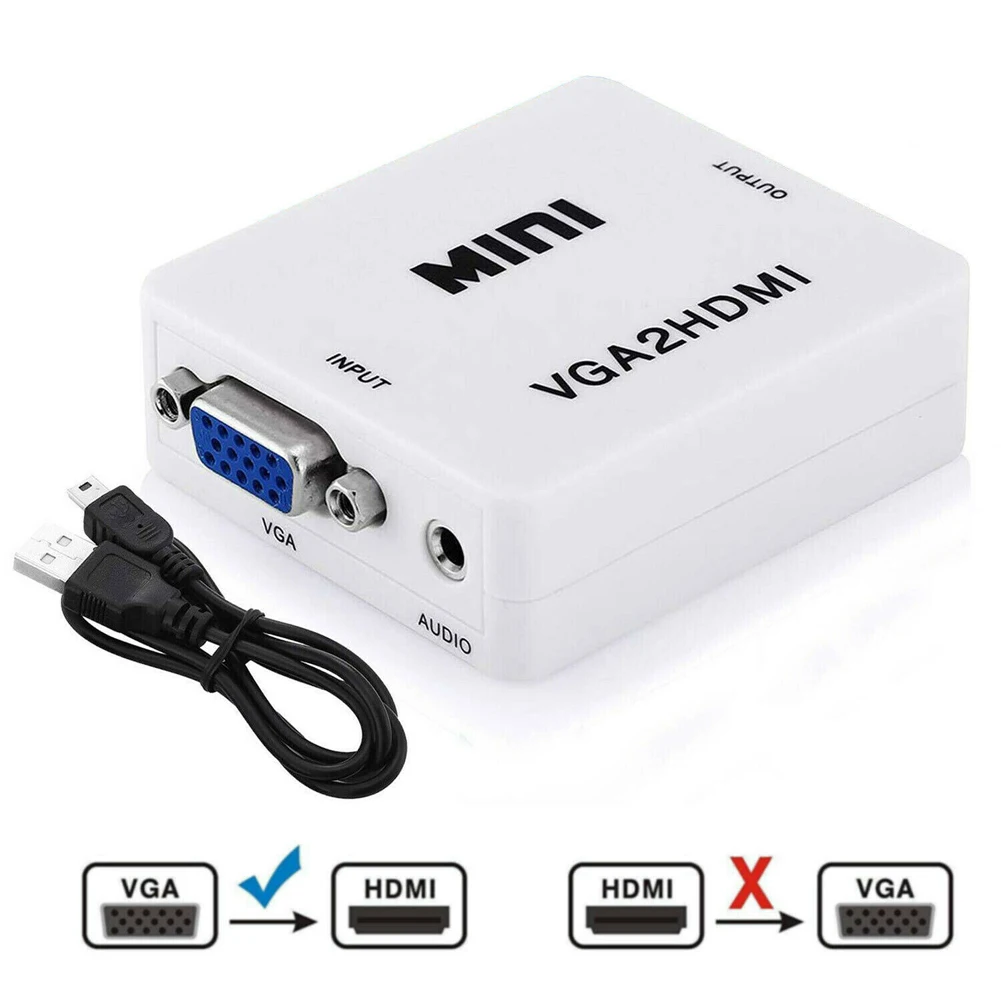  PC AV Audio Mini Box DVD il Video Del Computer Portatile 1080P Accessori Full HD Convertitore Adatt