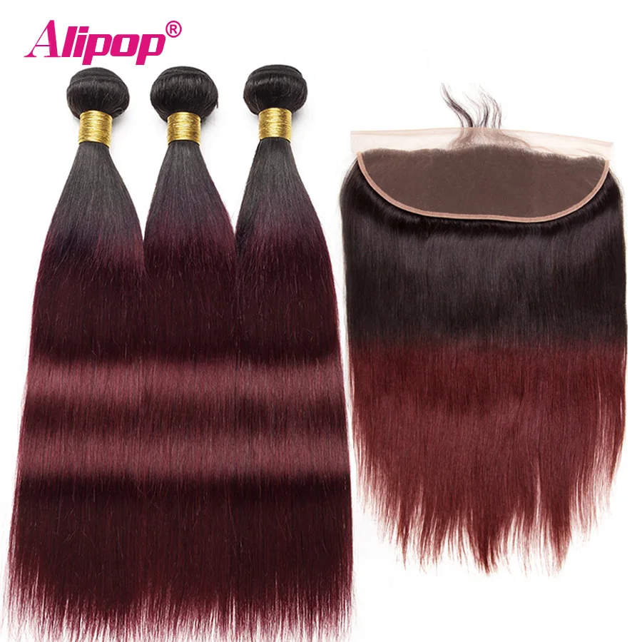 Ombre-99j-Burgundy-Bundles-With-Closure-Frontal-Brazilian-Hair-Human-Hair-Weave-3-Bundles-With-Frontal (4)