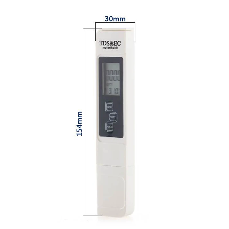 Портативный счетчик воды TDS ручка EC Тестер проводимости монитор качества воды для концентрации питьевой воды удобрения
