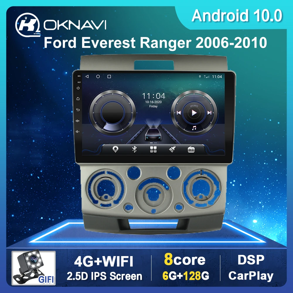 

Car Radio For Mazda BT50 BT-50 2006-2010 Android 10.0 Car Radio Multimedia Navigation Stereo WIFI 4G Carplay DSP No CD Player
