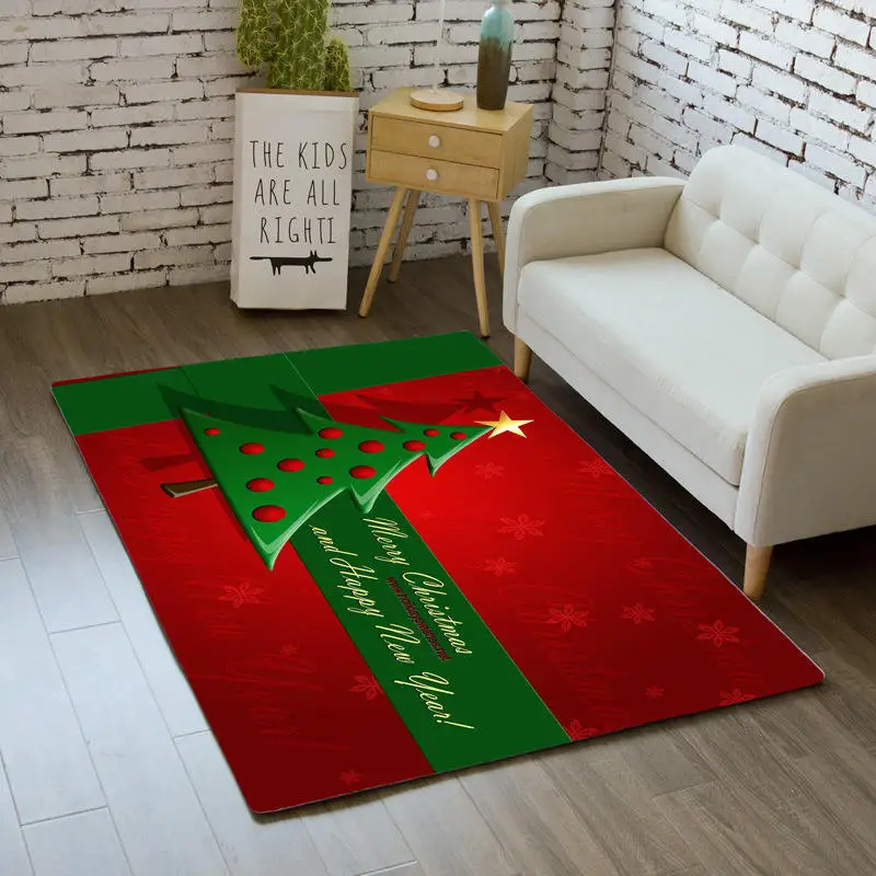 No.2 Merry Рождественский коврик ковер мультфильм спальня коврик для детских игр мягкая фланелевая Санта-елка подарки области коврики прикроватные коврики для гостиной - Цвет: No.2