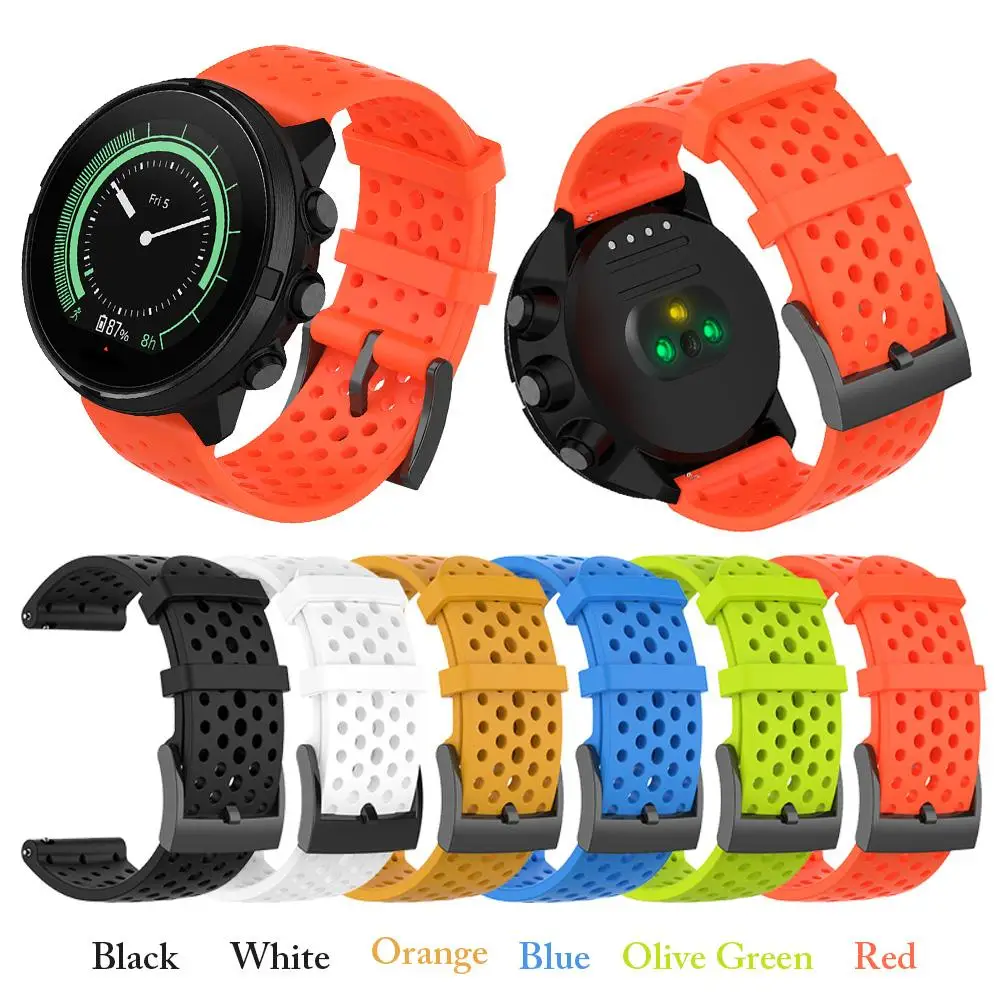 Outdoor Sport Silicone Replacement Watch Band Wrist Strap Bracelet For Suunto 9/Baro Suunto Spartan Sport Wrist HR Baro Smartwat