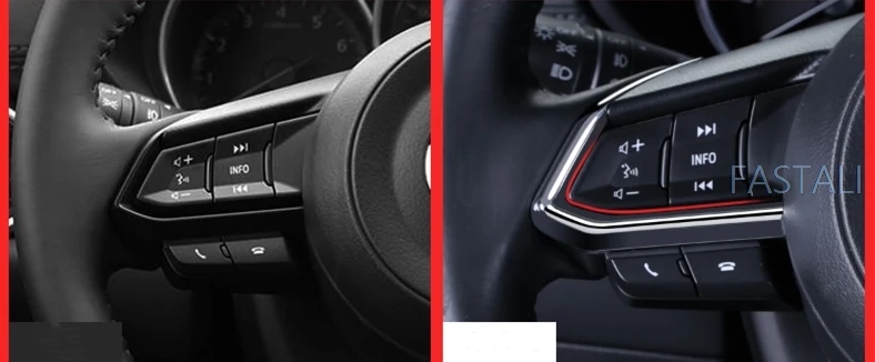 Для Mazda 2th CX-5 CX5 CX 5 руль декоративный круг блестки яркий интерьер ремонт наклейки для автомобиля Стайлинг