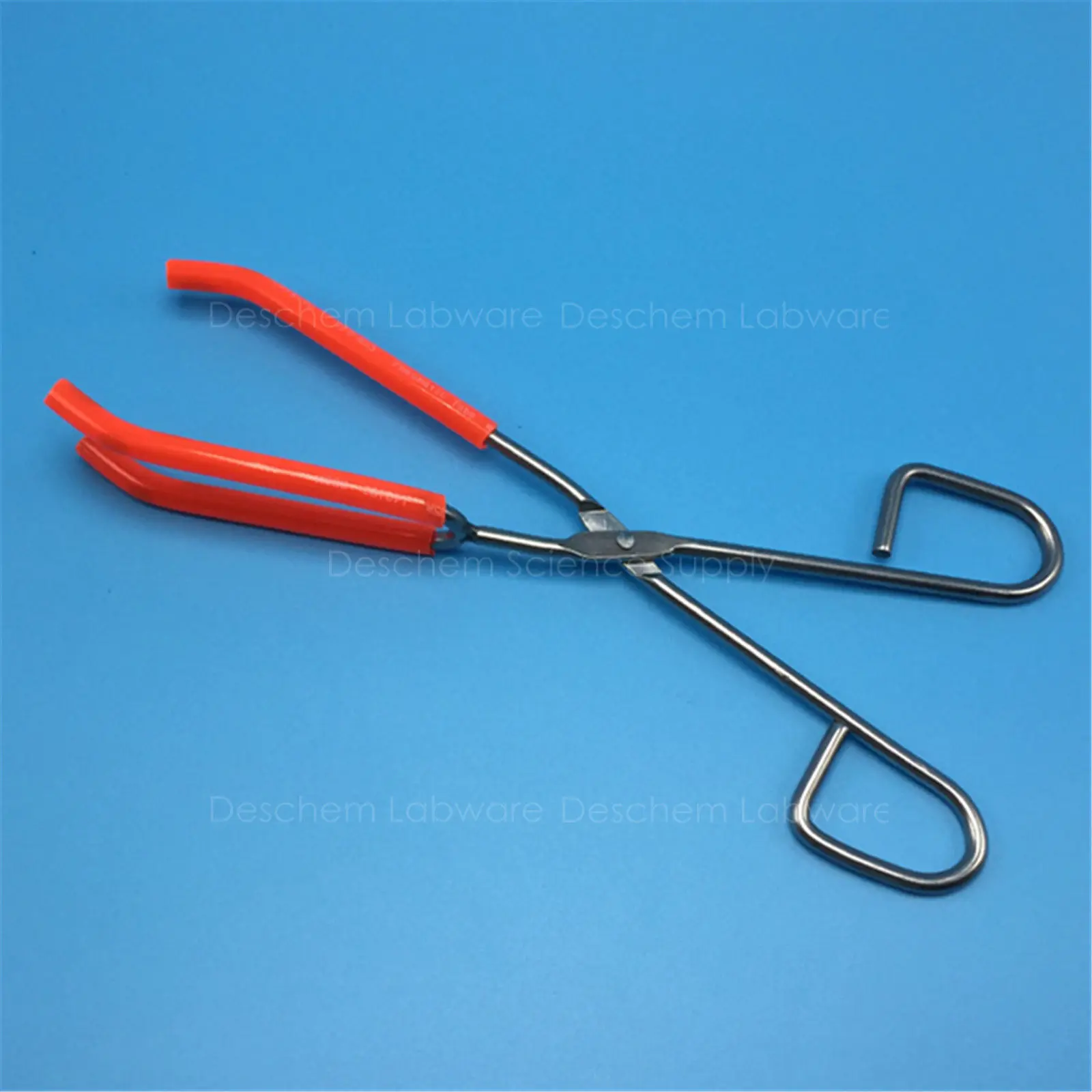 Lab Beaker Tongs Three Prong Iron Holder Clip Total Length 260mm