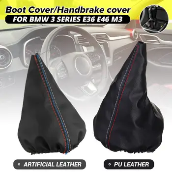 

Gear Shift Boot Gaiter Handbrake Case Shifter Gaiter Boot Cover Parking Handbrake Cover For BMW 3 Series E36 E46 M3 E30 E34 Z3