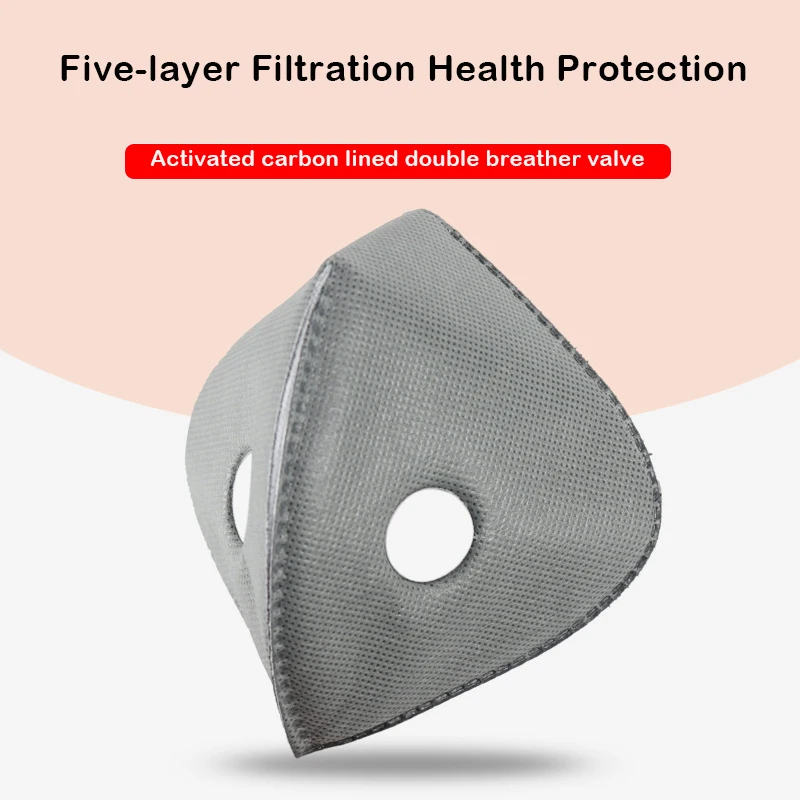 

Mask Filter Dustproof Carbon PM2.5 Mask Replacement Anti pollution Activated Carbon Filter MTB Road Bike Equipped Home Outdoor