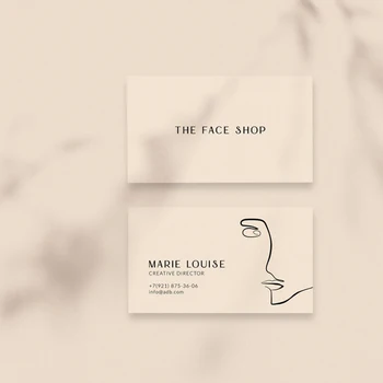 

Personalize 100 CARDS Minimalist Business Card / Business Card Abstract Design / Photographer Business Card