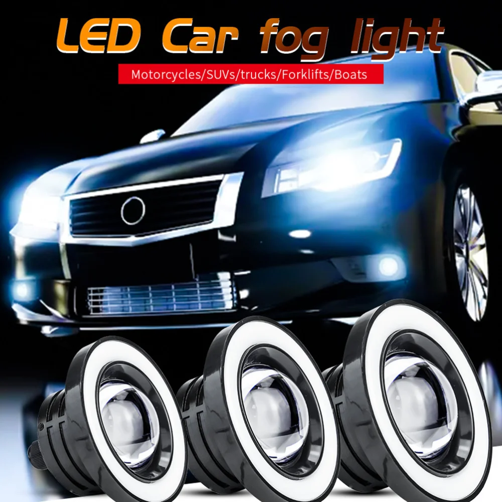 1 пара противотуманных фар с ангельским глазом Автомобильный светодиодный