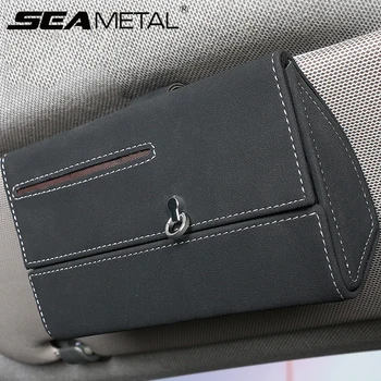 

Car Sun Visor Organizers Auto Sunshade Storage Bag Auto Glasses Box Storage Holder Sunglasses Case Card Holder Car Accessories