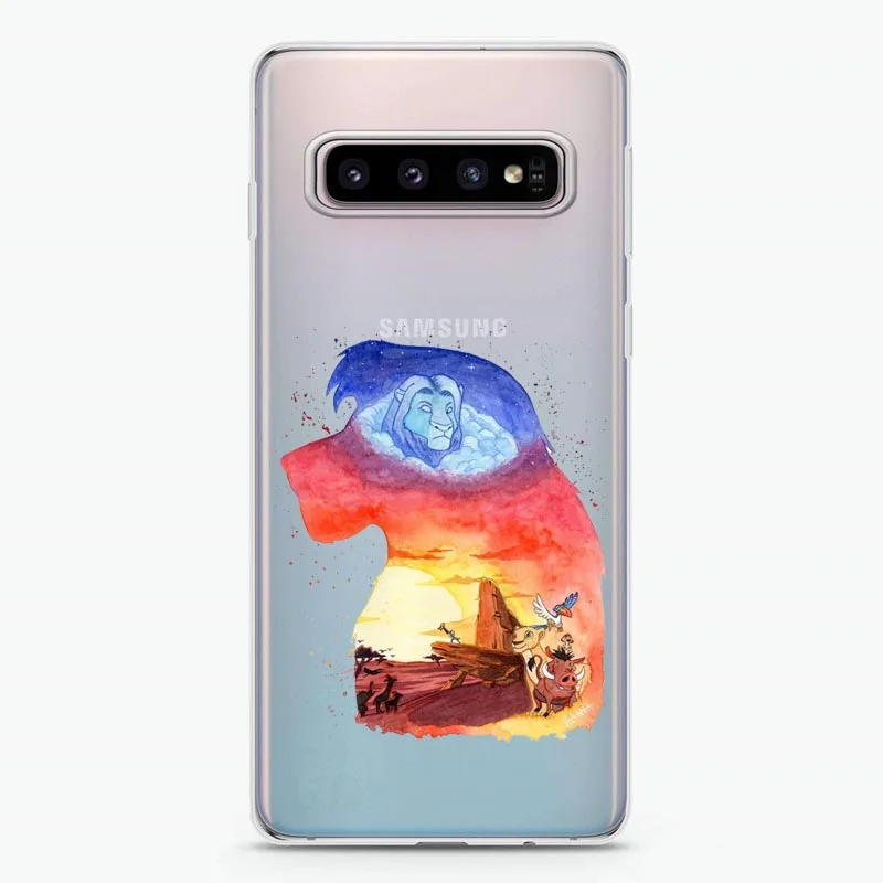 Чехол с изображением короля льва для samsung Galaxy S5 S6 S7 Edge S8 S9 Plus Note 9 мягкий мультяшный чехол для samsung Galaxy S10 Lite S10Plus - Цвет: TPU