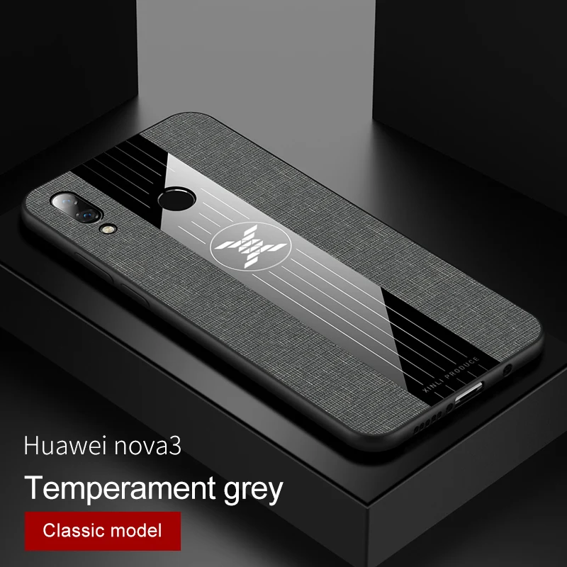 Тонкий мягкий чехол для huawei nova 2s 3 3i, чехол с защитой от пота, магнитный держатель, подставка для huawei nova 4 5 5i pro, ударопрочный чехол - Цвет: Gray Without Ring