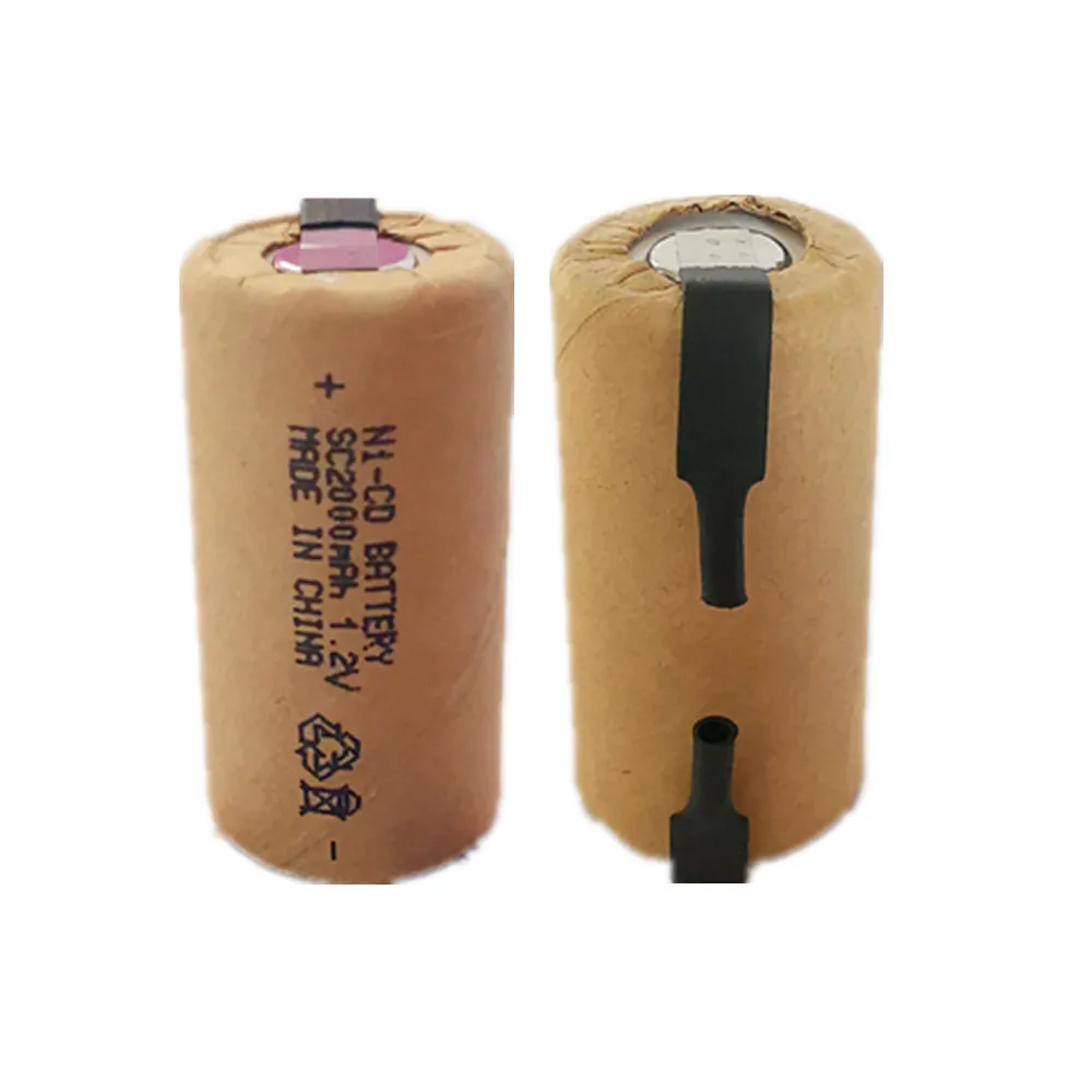 Seaspray nicd 2 шт. Ni CD SC2000mAh с вкладками высокой мощности Sub C 10C 1 V аккумуляторная батарея