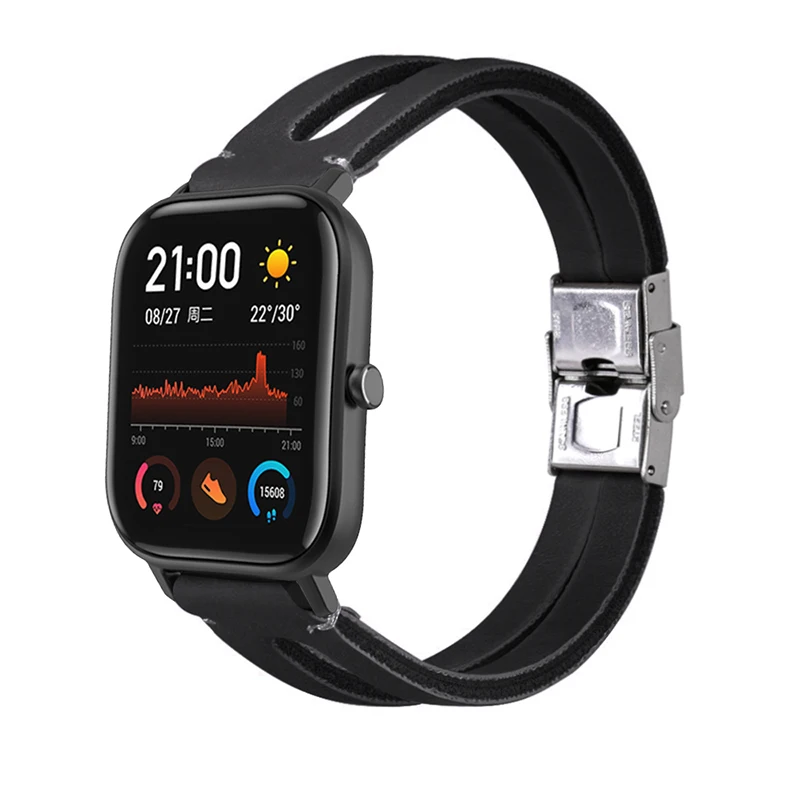 Сменный ремешок для часов Amazfit GTS модный ремешок из искусственной кожи кожаный ремешок для Amazfit GTS умные аксессуары