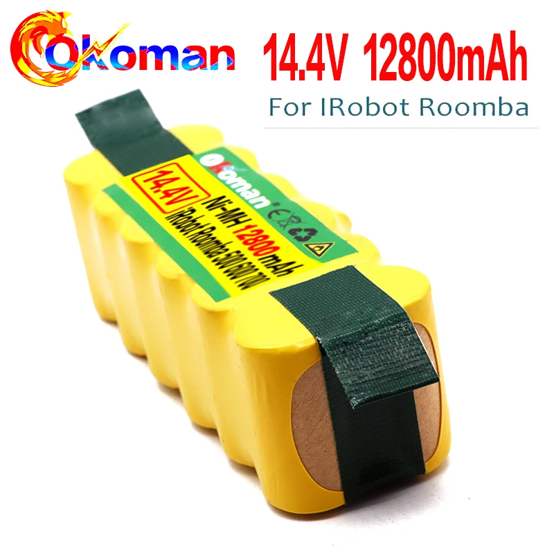 Аккумулятор большой емкости для пылесоса iRobot Roomba 500 530 540 550 620 600 650 700 780 790 870 12800 мАч