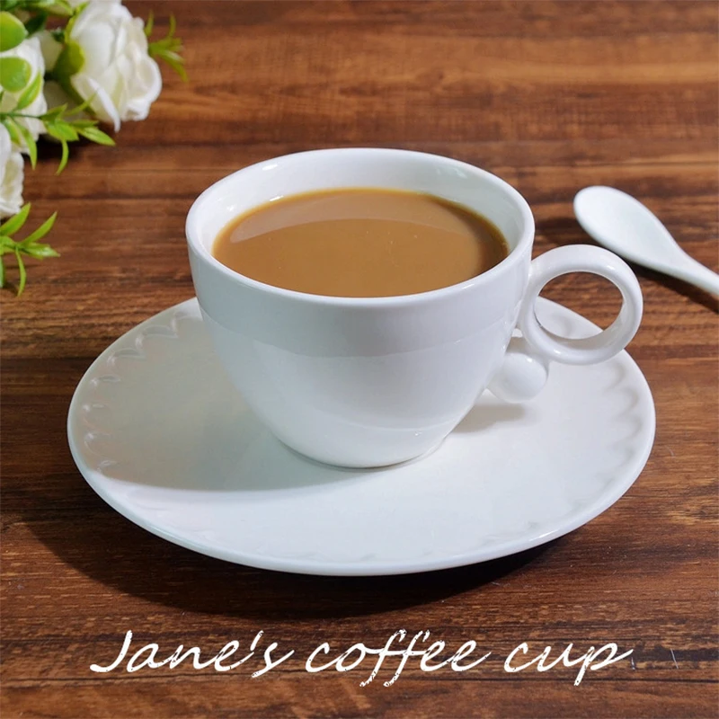 Jane's кофейная чашка белая керамическая кофейная чашка набор отель западный ресторан кафе чашка