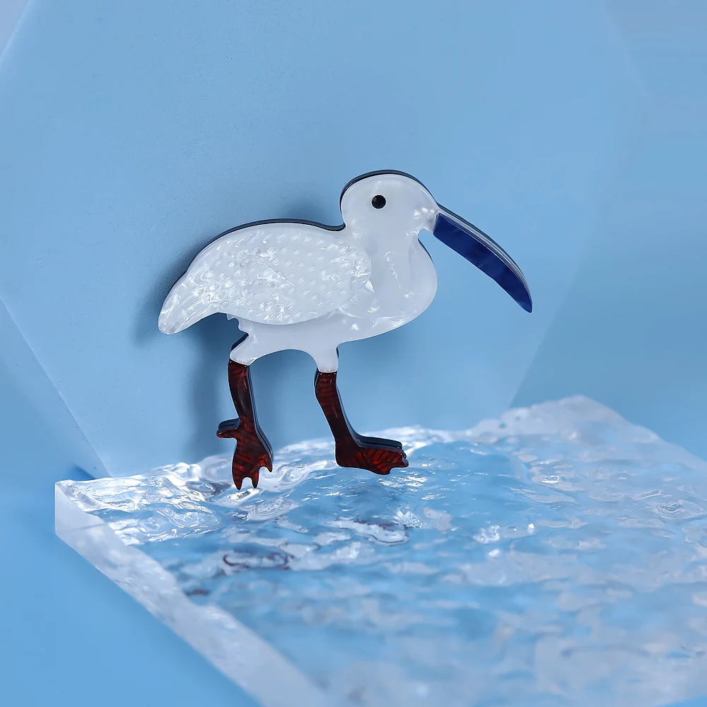 

New Animal Bird Acrylic Brooch And Pin For Girls Women Lovely Resin Brooch Dress Accessory Friendship Gifts