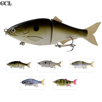 

CCLTBA 8.7inch Glider Lures for Bass Fishing Artificial Bait Shad Swimbait Jointed Fishing Lures