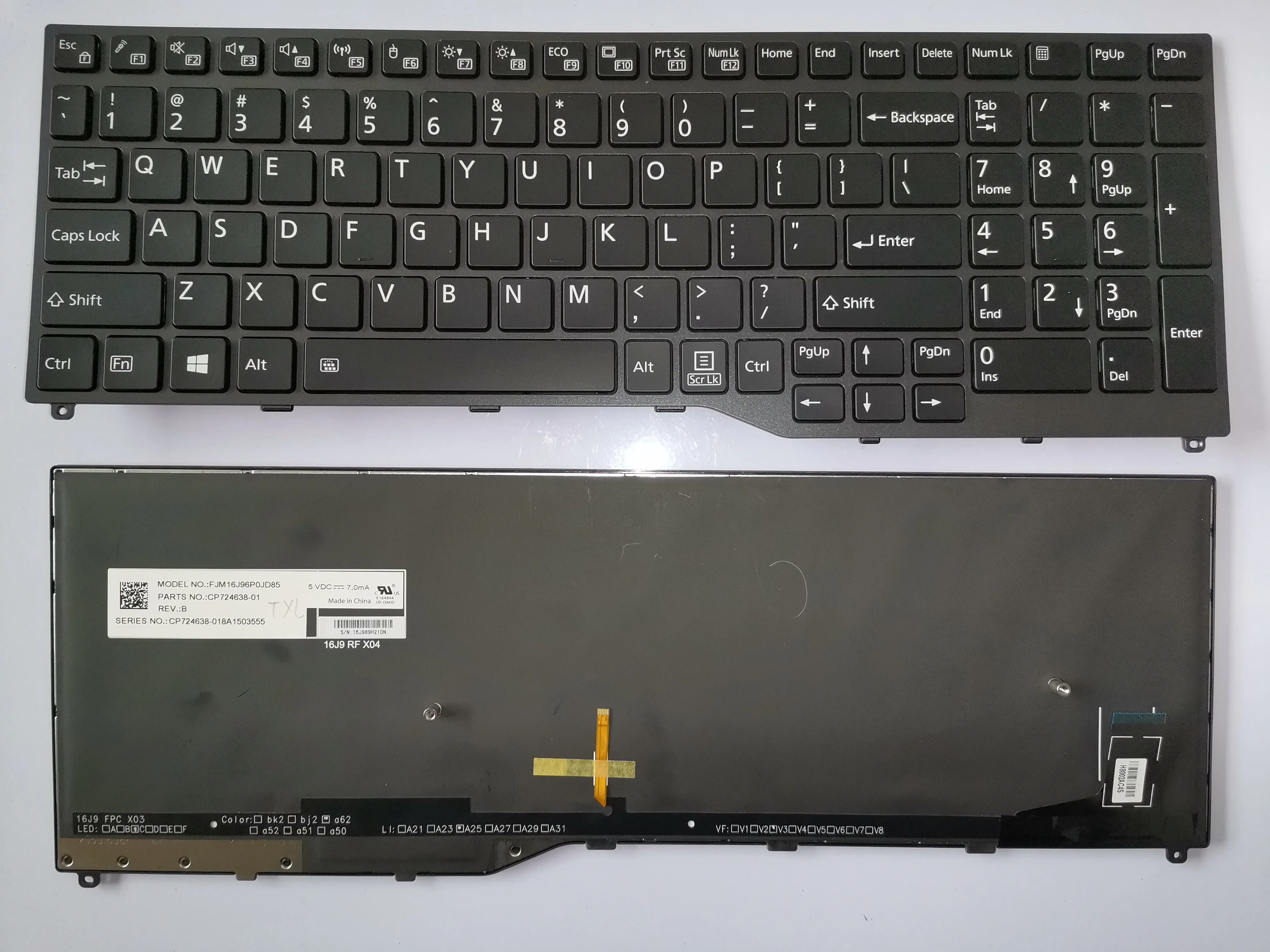 Fujitsu Wireless Keyboard Set Lx901 Handbuch backlit keyboard for Fujitsu LifeBook U757-6TH/E558/U758/E458/E459 US