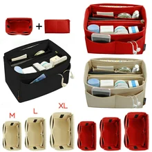 New Felt Makeup Bag Insert Bag Organizer Makeup Handbag Travel Inner Liner Purse Pouch Portable Cosmetic Bags 3 Sizes
