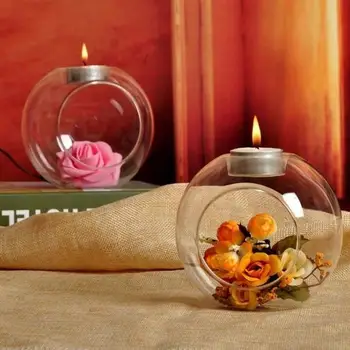 

Dia 8CM Candle Holder Candle Night Light Candlestick Home Decor Bedroom Decoration Romantic Clear Creative Global