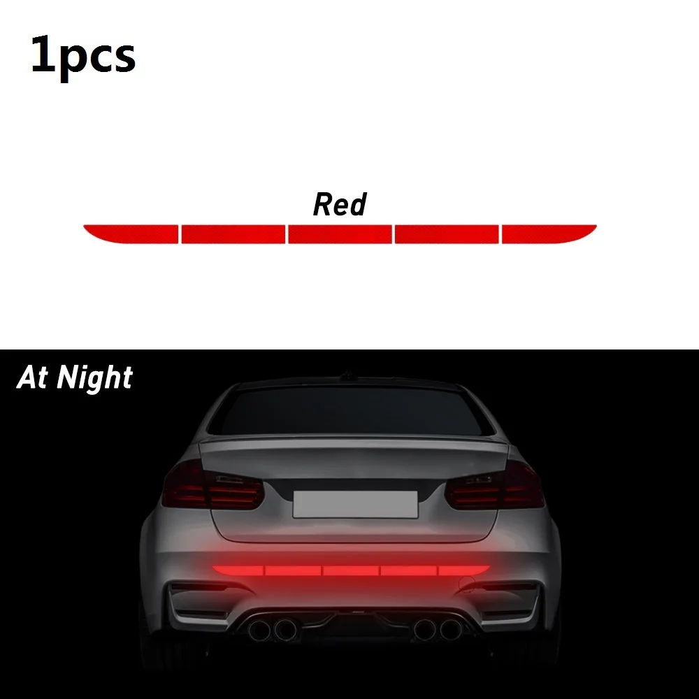 Автомобильная наклейка для VW Passat B6 B7 Tiguan аксессуары светоотражающая лента наклейка s Предупреждение льная лента отражающая лента - Название цвета: Красный