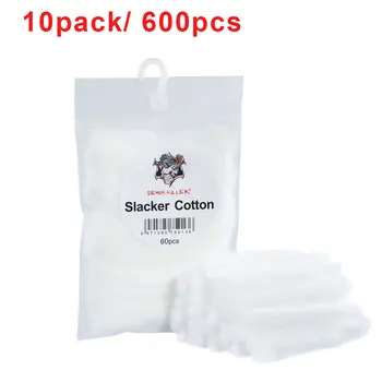 

10 Packs 600pcs Original Demon Killer Slacker Cotton Made of High Quality Organic Cotton for DIY Fans / RTA / RDA Vape Accessory