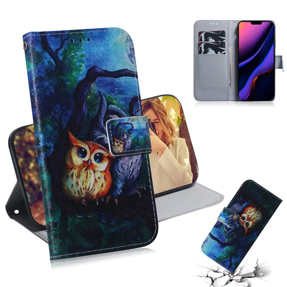 Чехол-книжка с откидной крышкой для телефона huawei P30 Pro mate 20 Nova 3 3i 4 5i P20 Lite P Smart Z Honor 10 Lite Shell с роскошной росписью - Цвет: ZH6